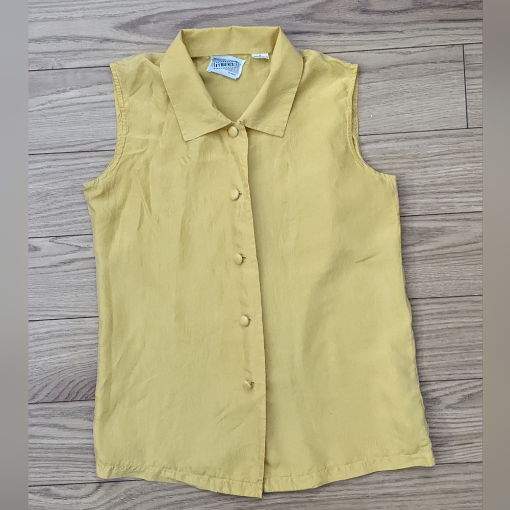 100% Silk Vintage Blouse - S